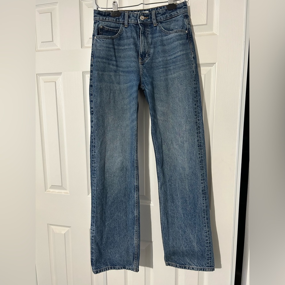 Zara Blue Straight Jeans